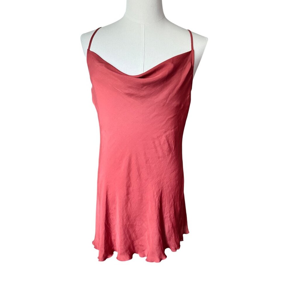 Intimately Free People Cowl Girl Slip Dress in Pink Rose Medium NWT - Picture 3 of 16